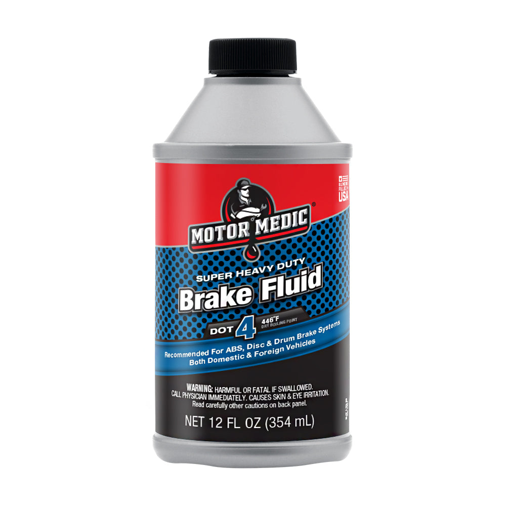 Motor Medic® Super Heavy Duty DOT 4 Brake Fluid, 12 oz